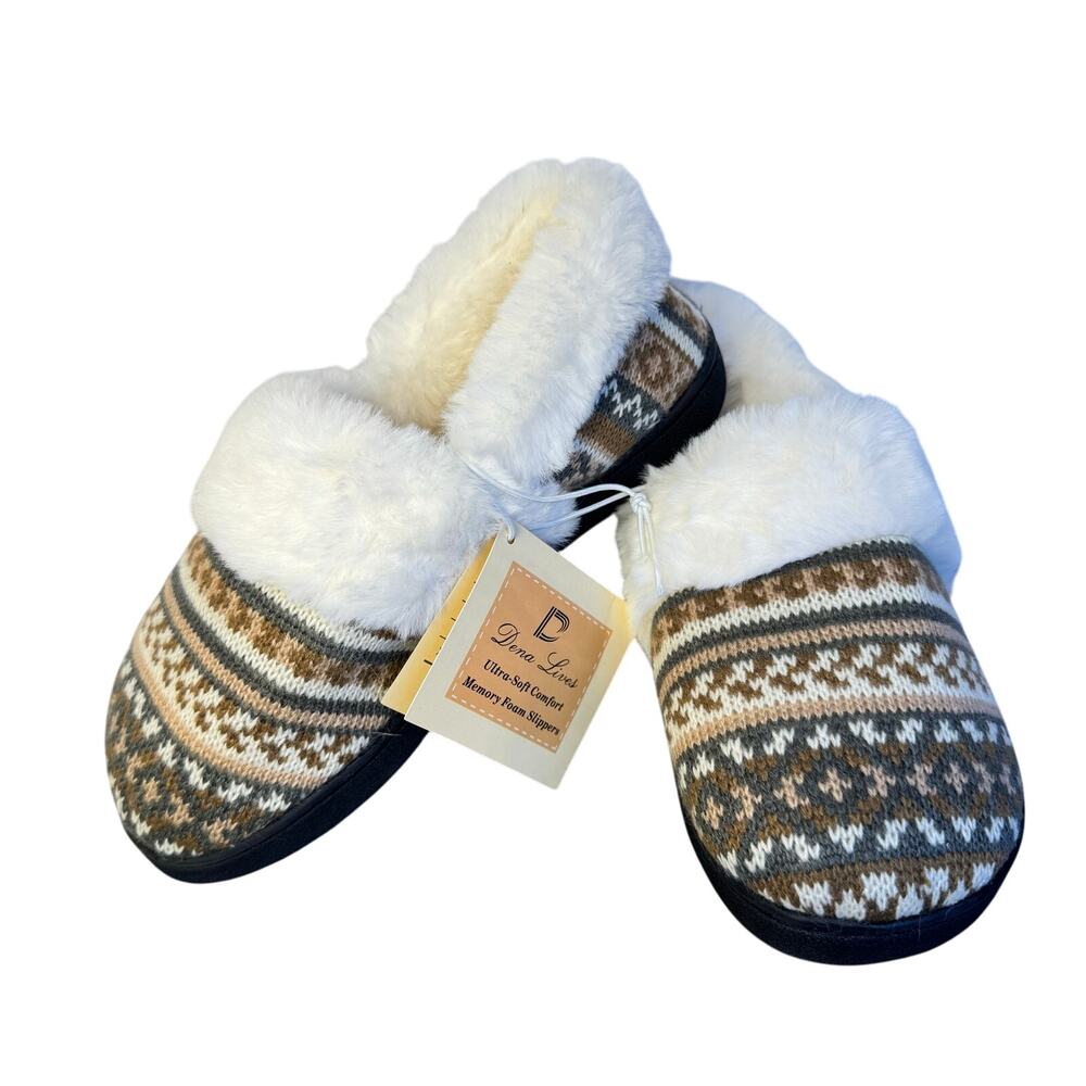 Dena Lives Slippers Moisture-Wicking House Shoes For Women Size‎ 5-6
